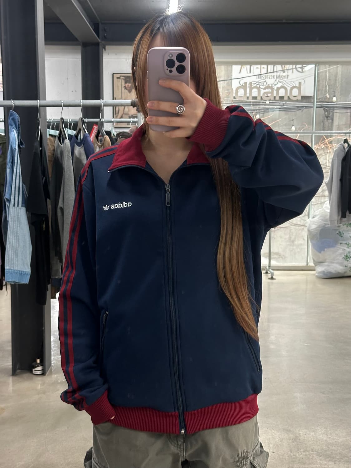 아디다스 베켄바우어 버건디네이비 트랙져지 상품이미지4