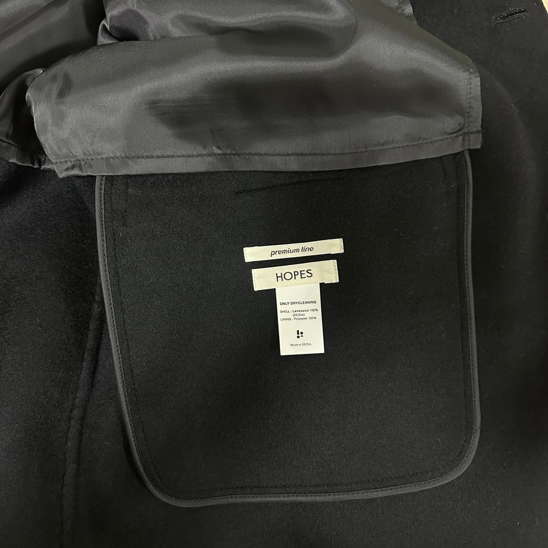 3(105-110) 새상품 홉스 램스울 핸드메이드 싱글자켓 상품이미지4