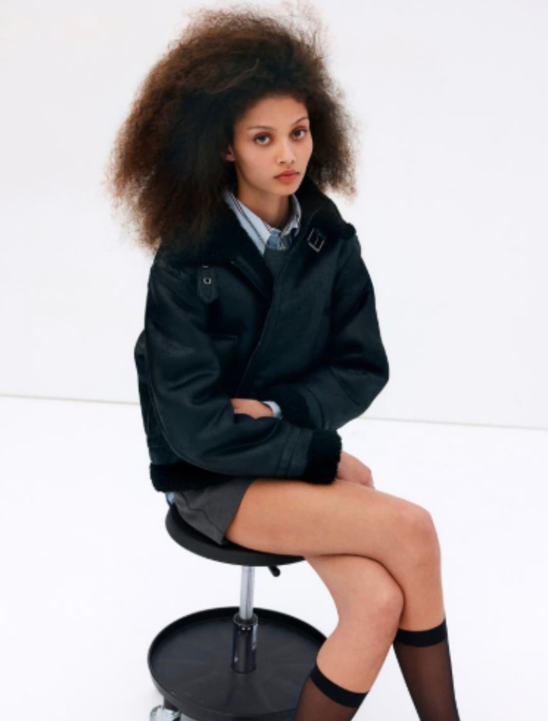 H&M 여성 무스탕 자켓 상품이미지8