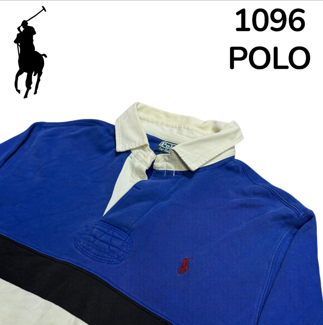 폴로 랄프로렌 레드포니 화이트 카라 럭비티 L 상품이미지4