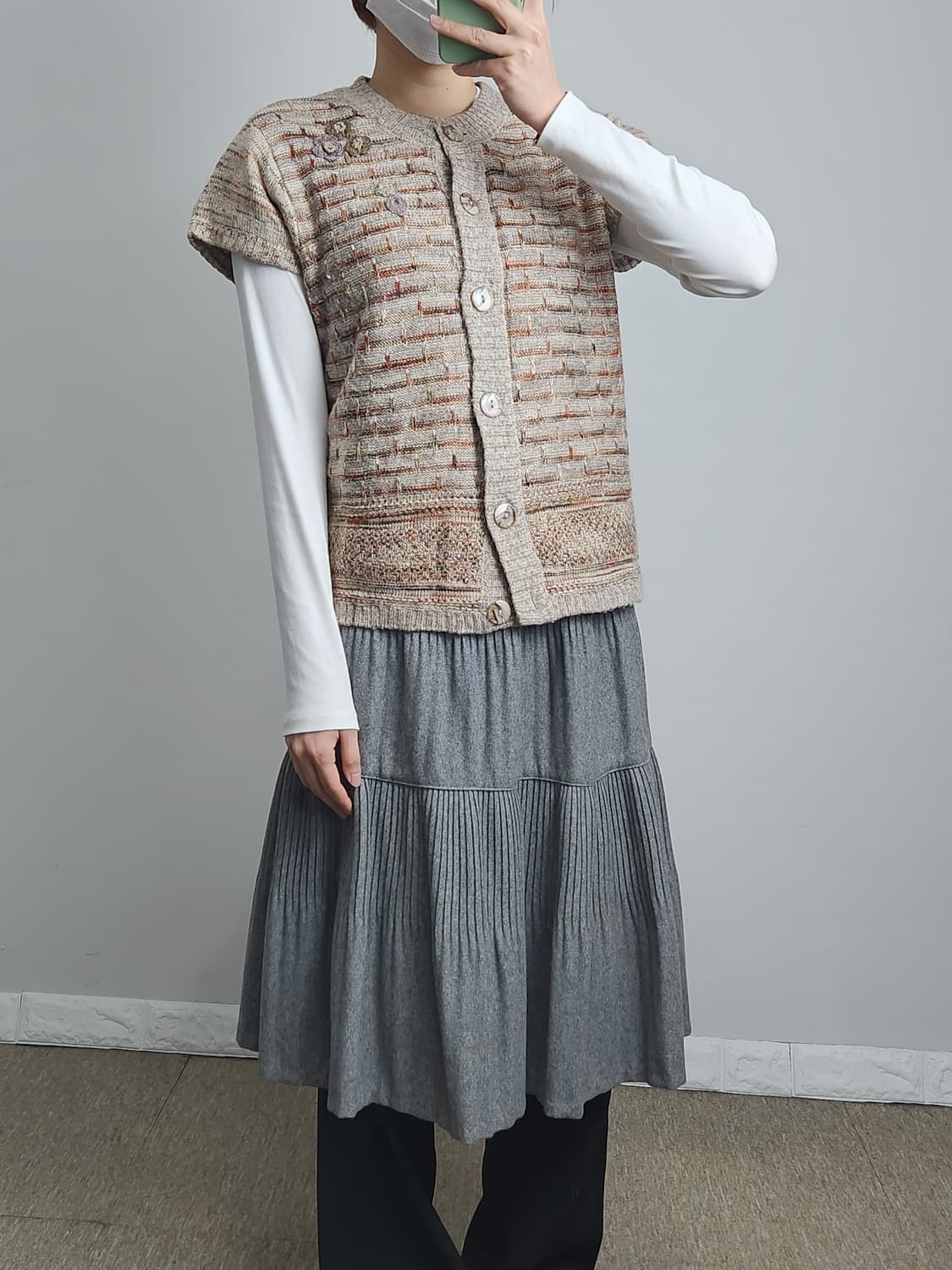 반소매 모리 니트 가디건 상품이미지4