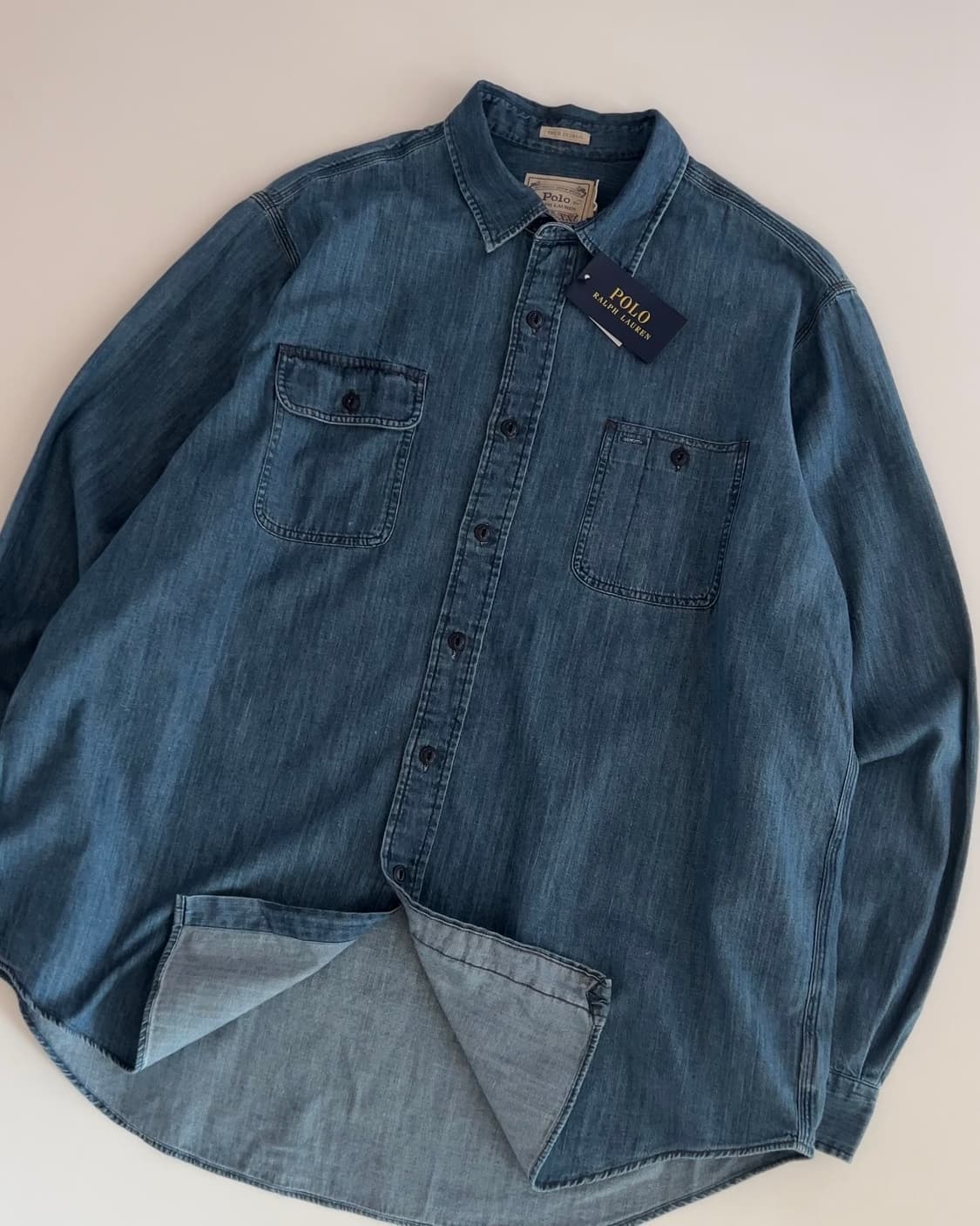 폴로 랄프로렌 데님 셔츠 XXL (Deadstock) 상품이미지2