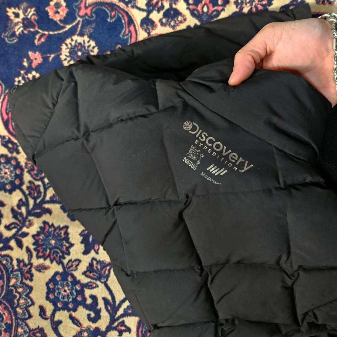 디스커버리 22fw 디하스 하이넥 구스다운 패딩 100size 상품이미지5