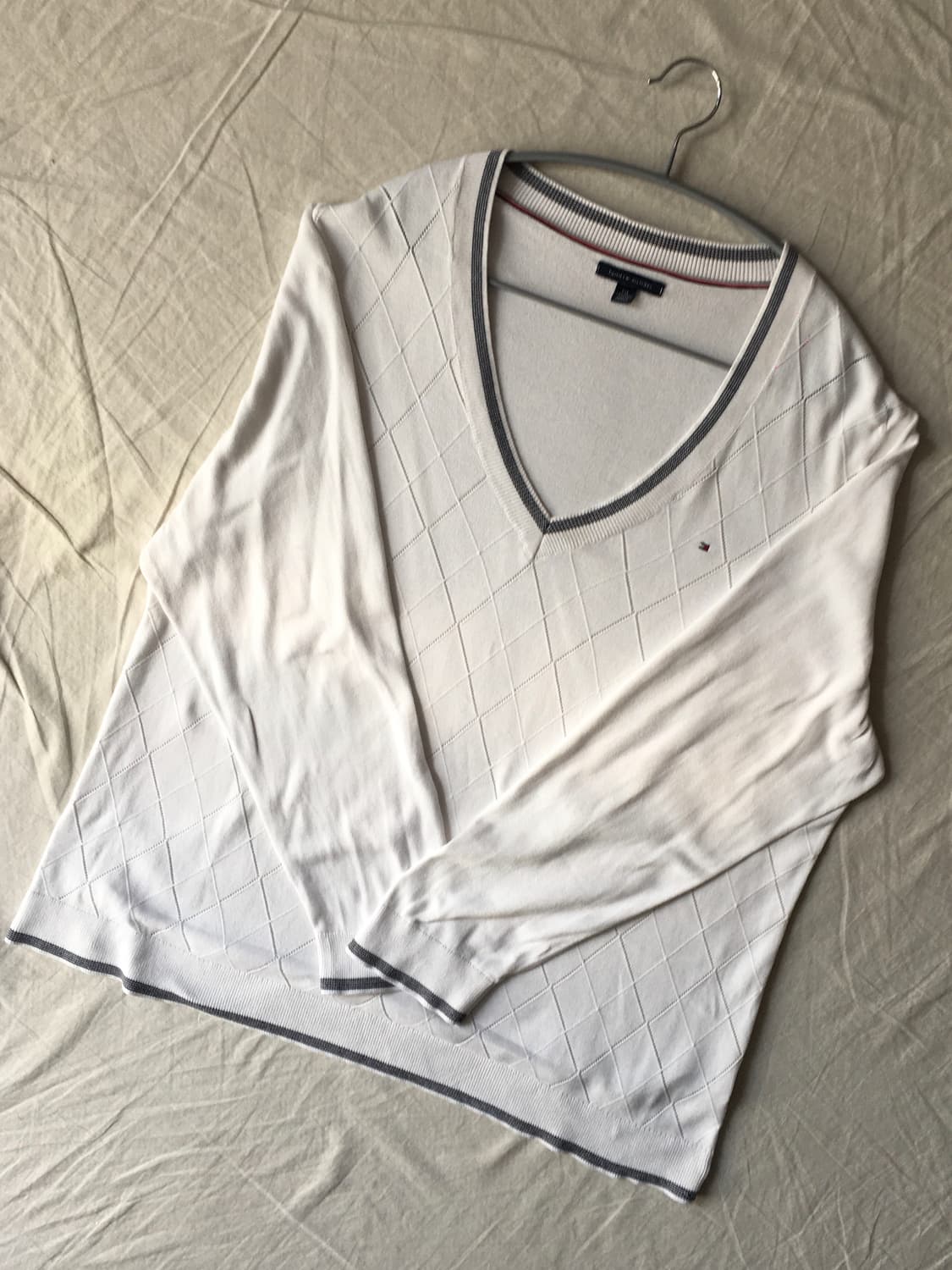 타미힐피거 아가일패턴 니트 상품이미지2