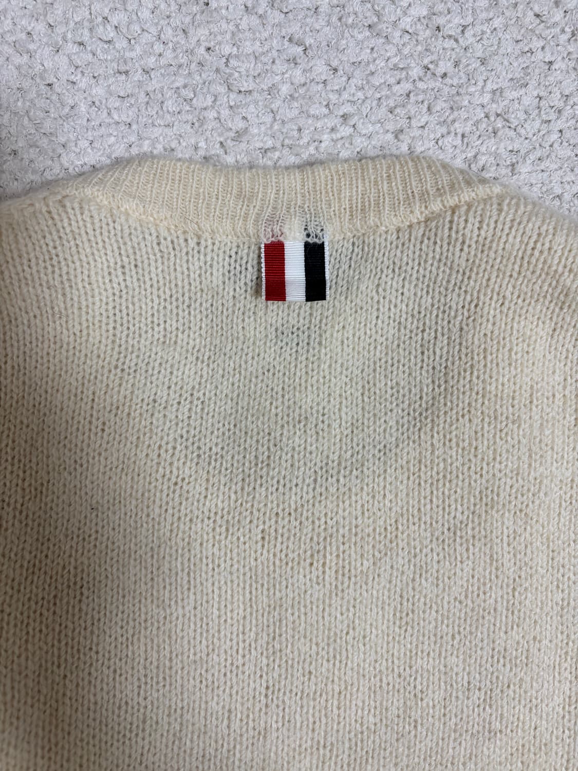 정품한글택) 톰브라운 울니트 아이보리 3사이즈 100-105 상품이미지4