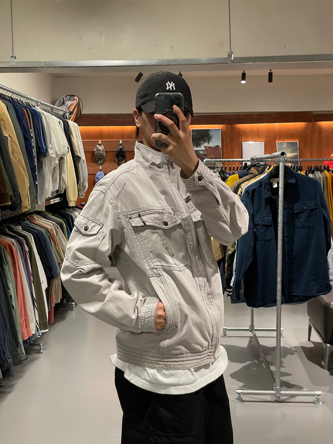 빈티지 봄버 자켓    상품이미지4