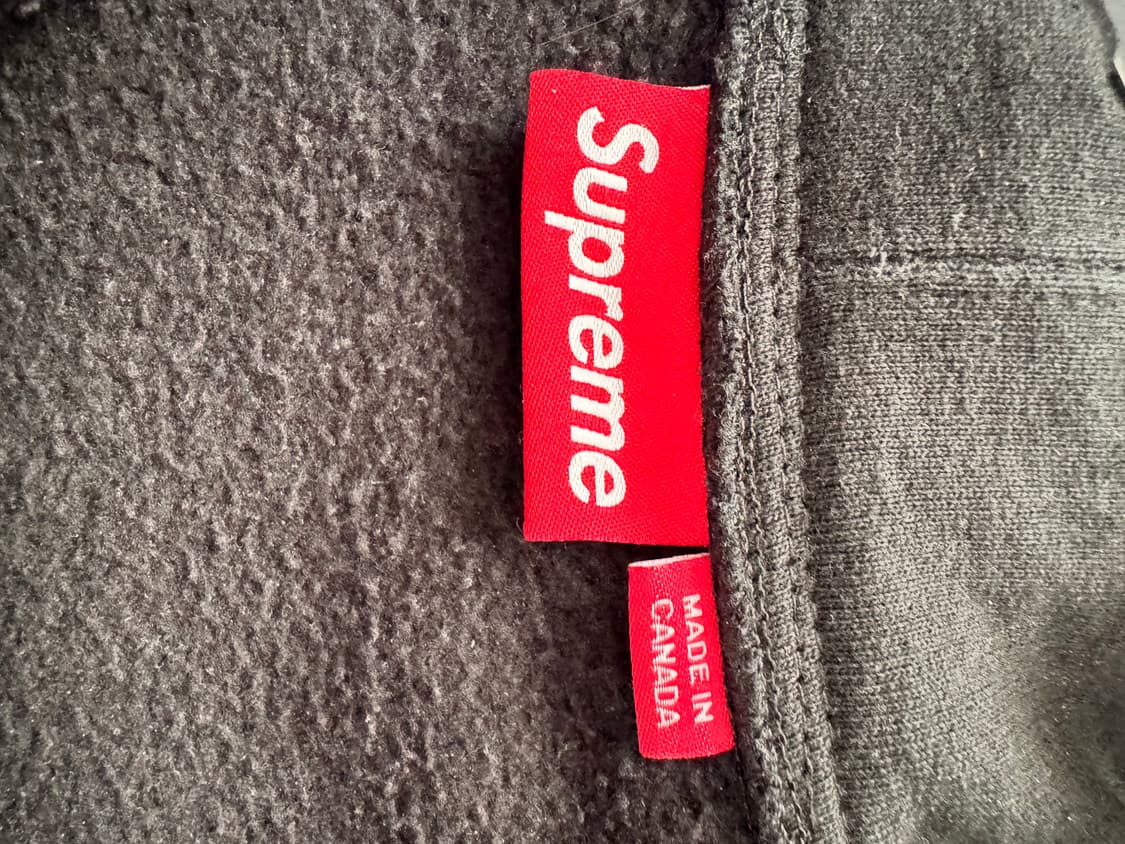 슈프림 S 로고 집업 후드 스웨트셔츠 블랙 - 24FW 상품이미지4