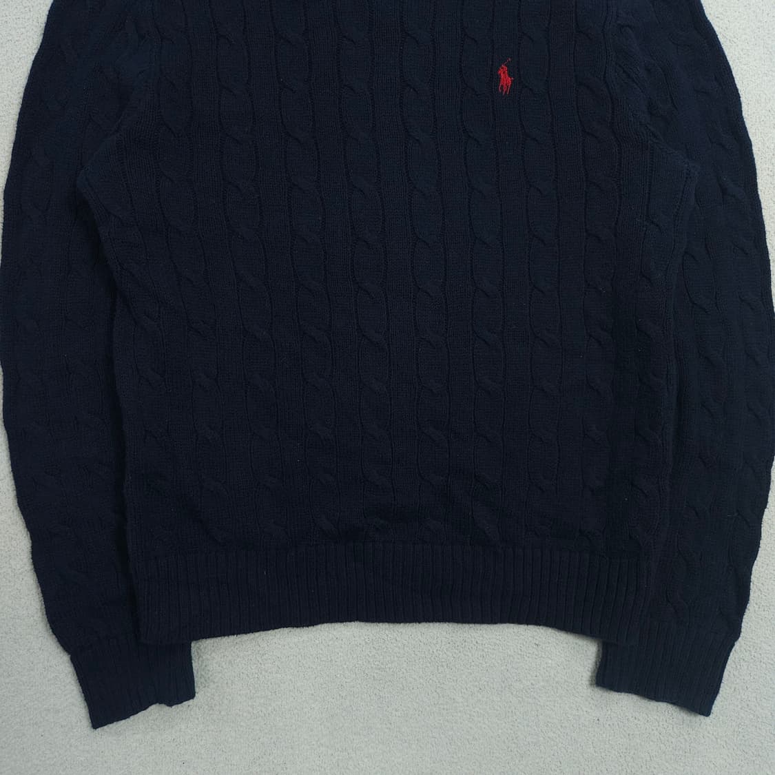 폴로 랄프 로렌 신형 케이블 니트 M 네이비 상품이미지3
