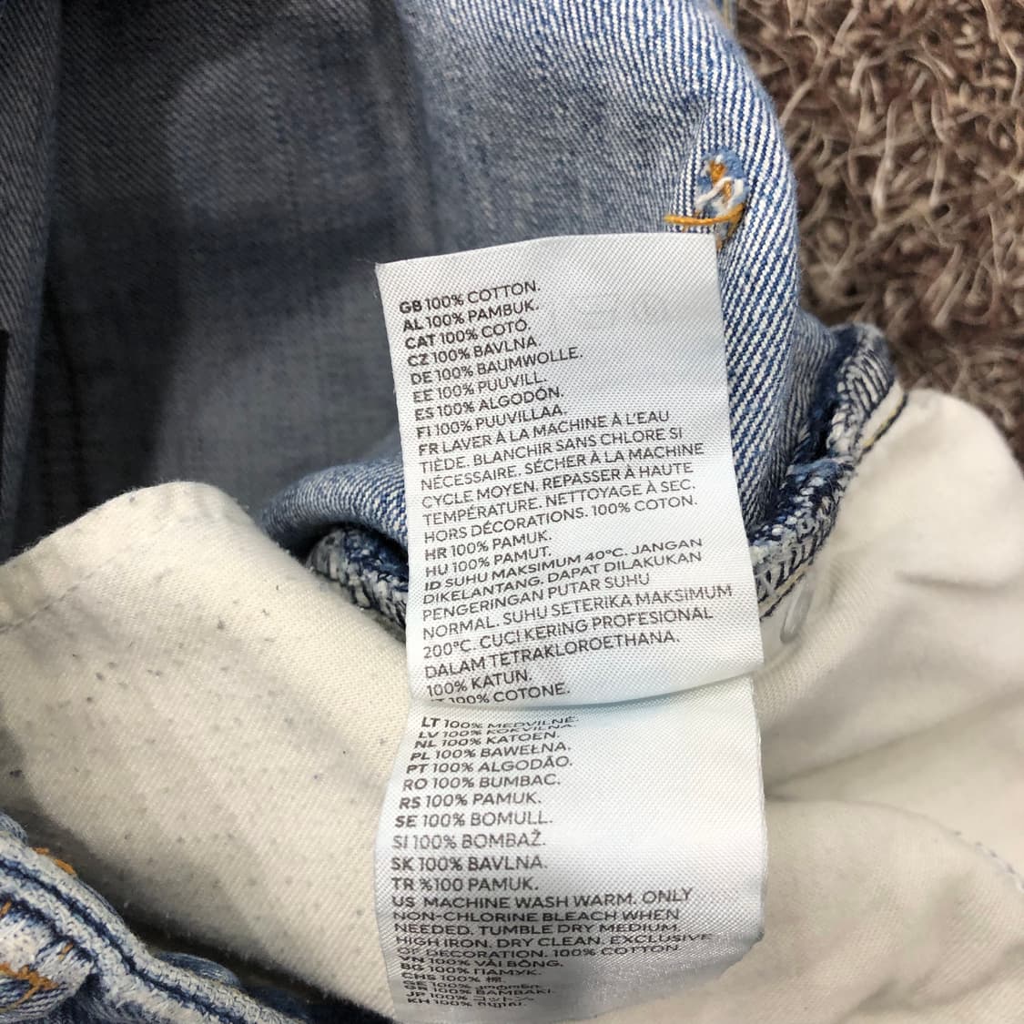H&M 부츠컷 워싱 데님 팬츠 상품이미지6
