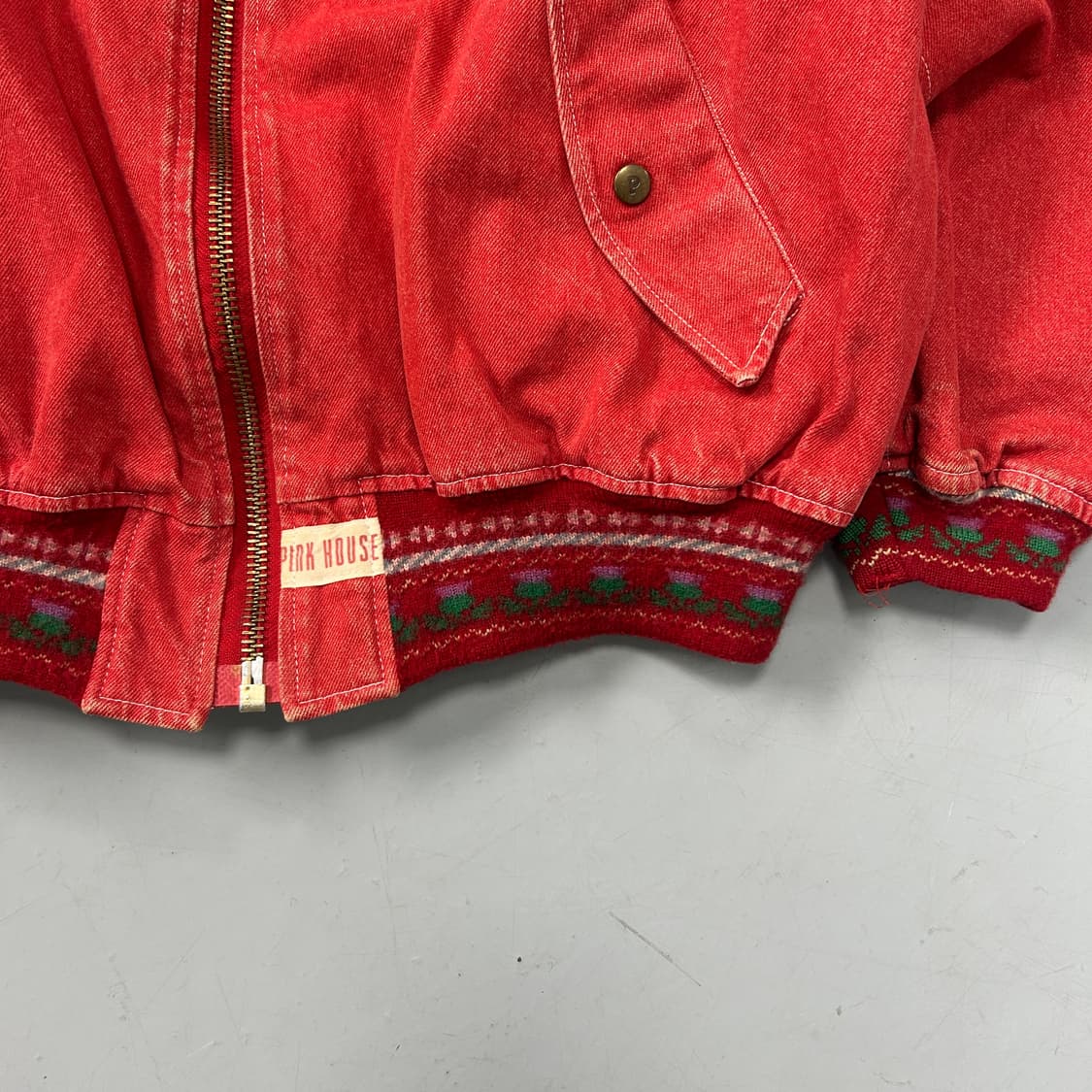 90s 핑크하우스 로고 봄버  상품이미지3