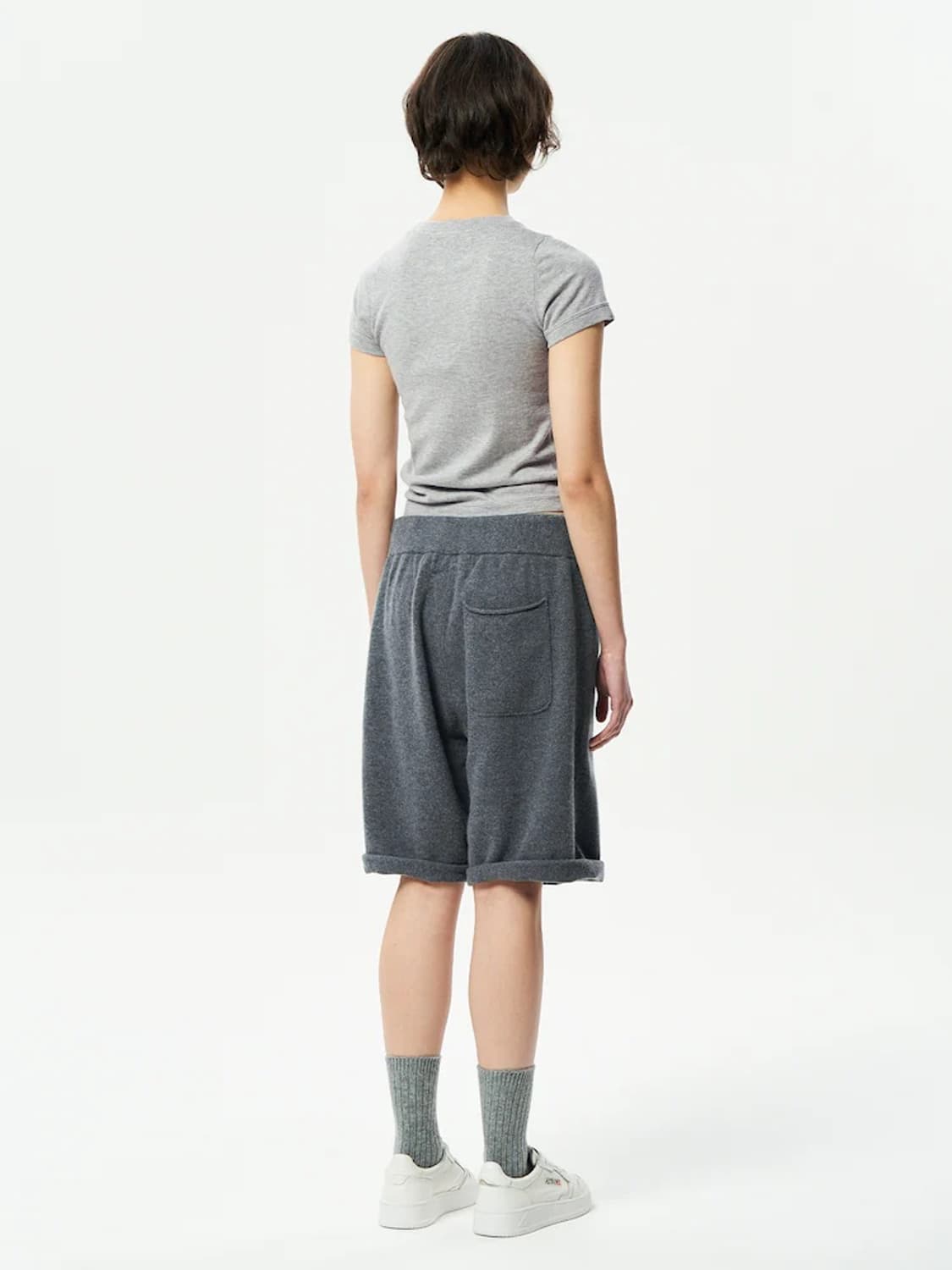 익스트림 캐시미어 LAUFEN 니트 숏츠 반바지 WAVE컬러 상품이미지8