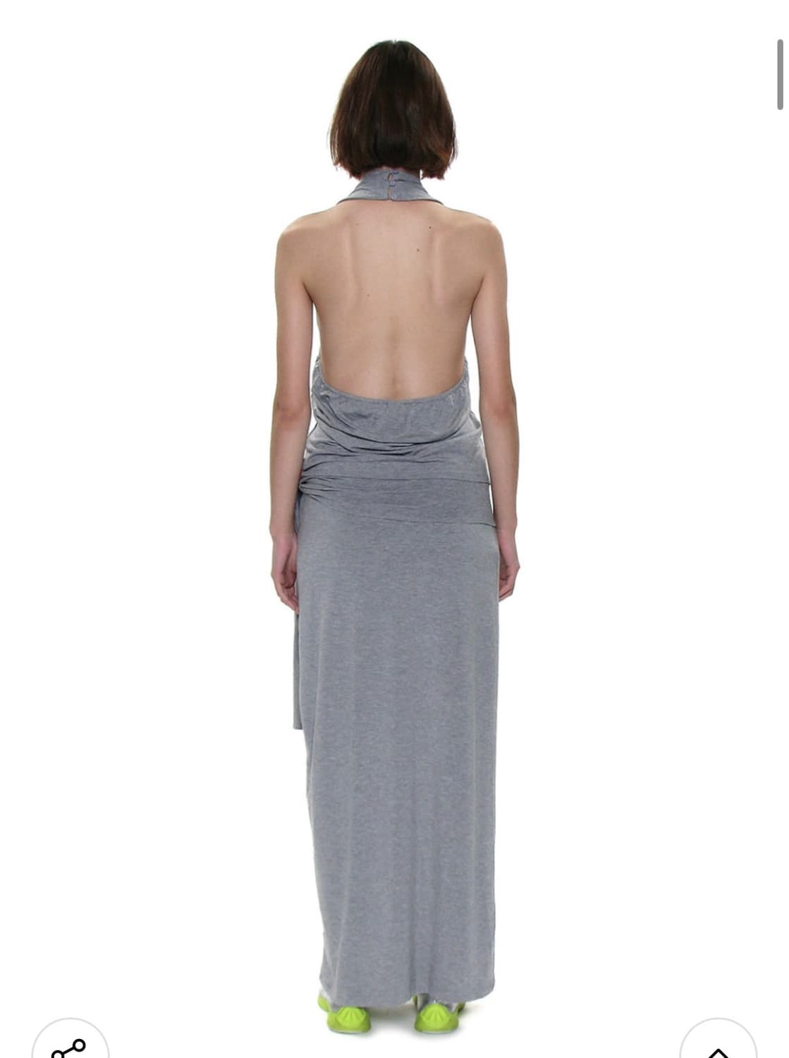 PWC 버튼업 저지 홀터넥 탑_멜란지 상품이미지3