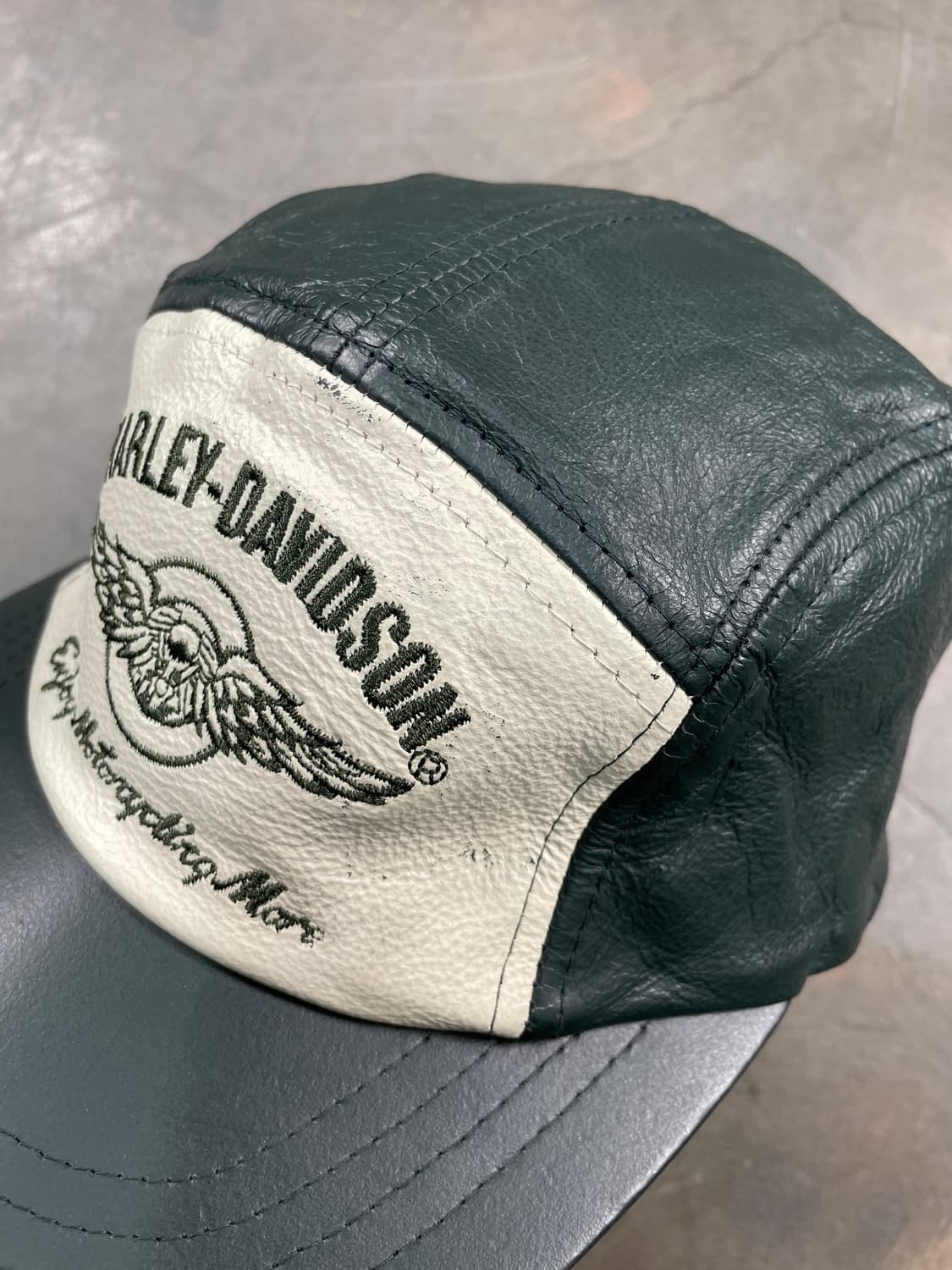 할리데이비슨 데드스탁 카우레더 캠프 캡 상품이미지3