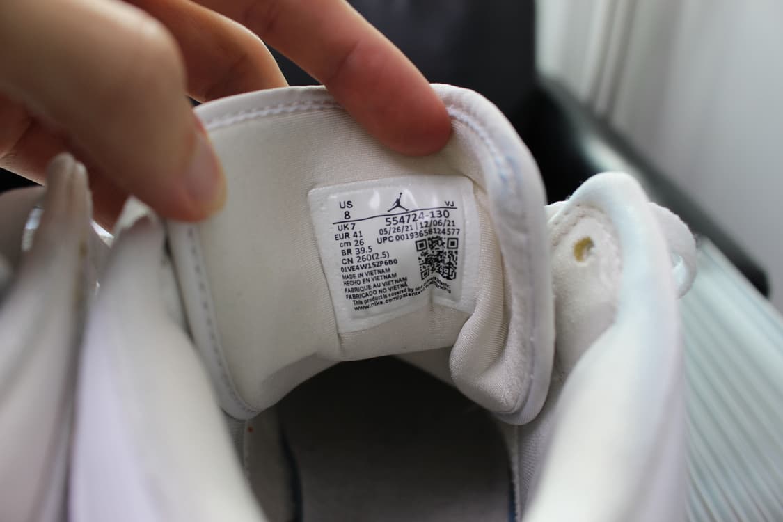 나이키 조던1 미드 트리플화이트 260 상품이미지6