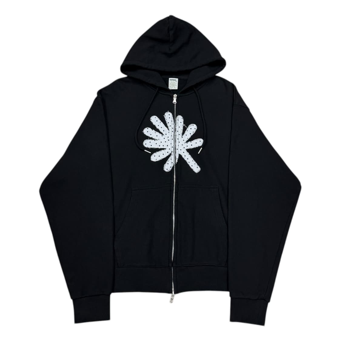 단델 DD 심볼 아플리케 블랙 후드집업 자켓 2 상품이미지1