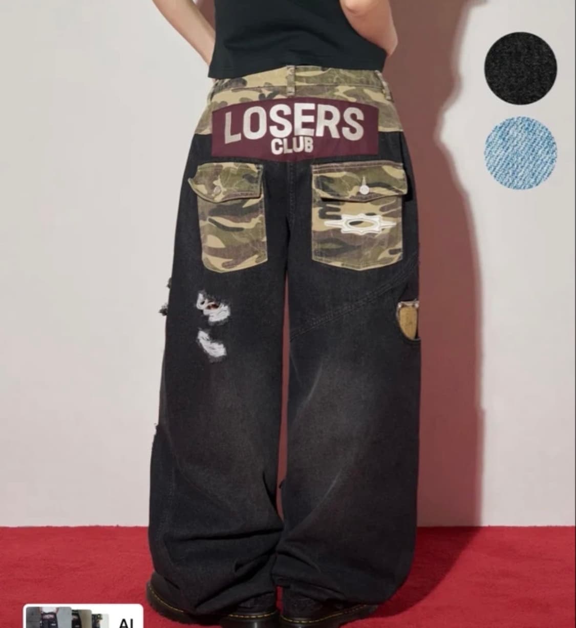 루저스 클럽 카모 팬츠(새상품급) 상품이미지2