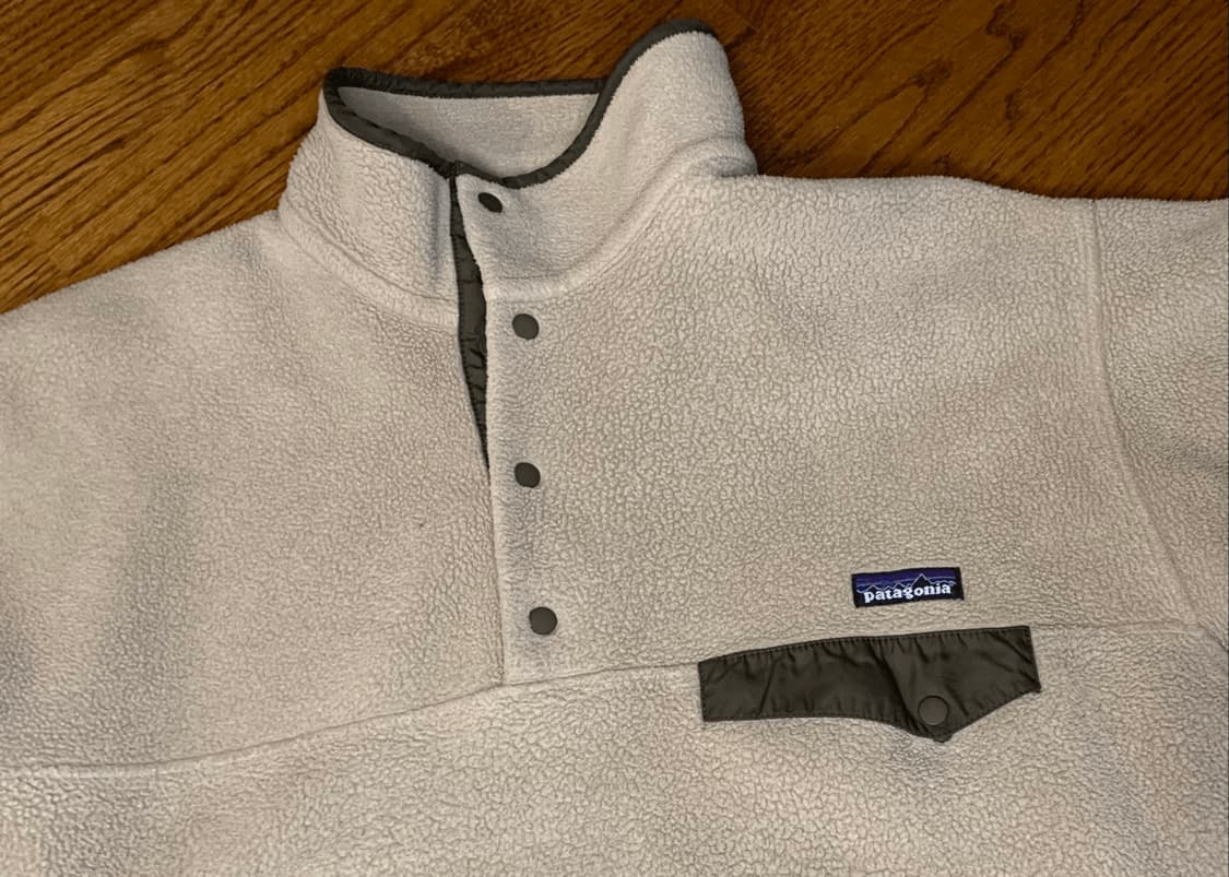 90s 파타고니아 신칠라 스냅-T 베이지/차콜 콜롬비아 상품이미지2