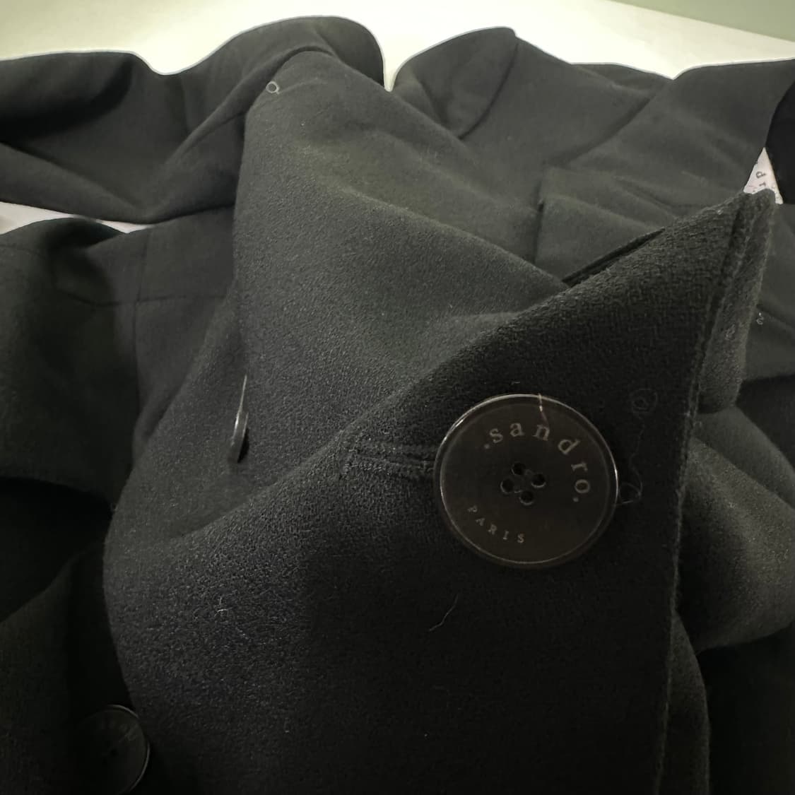 우먼S-M 산드로 라인핏 카라넥 블랙 원피스 블레이져 상품이미지6