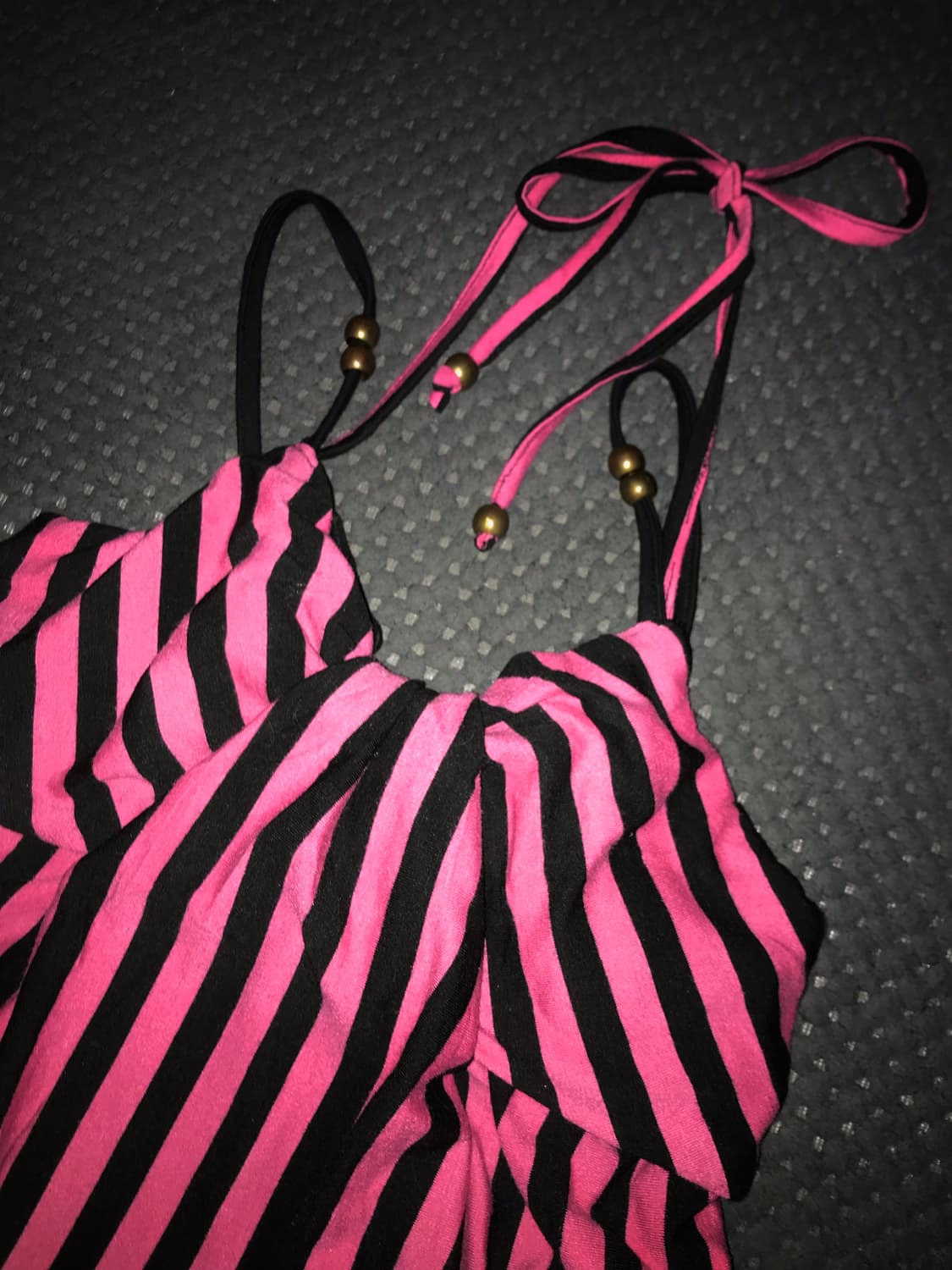 Hot Pink Zebra Halter Flare Top 상품이미지2