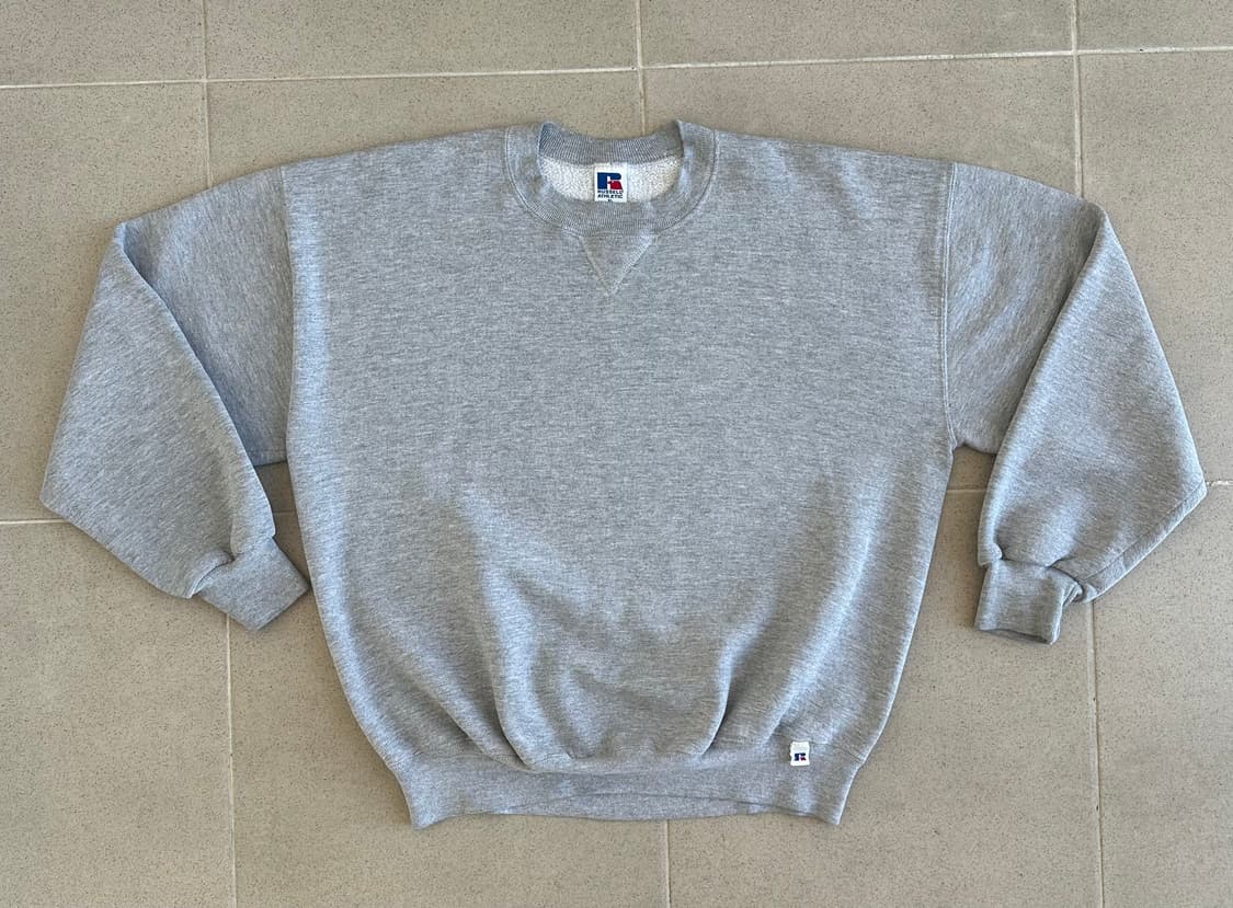90s 빈티지 러셀 스웻셔츠 그레이 XL USA 상품이미지1