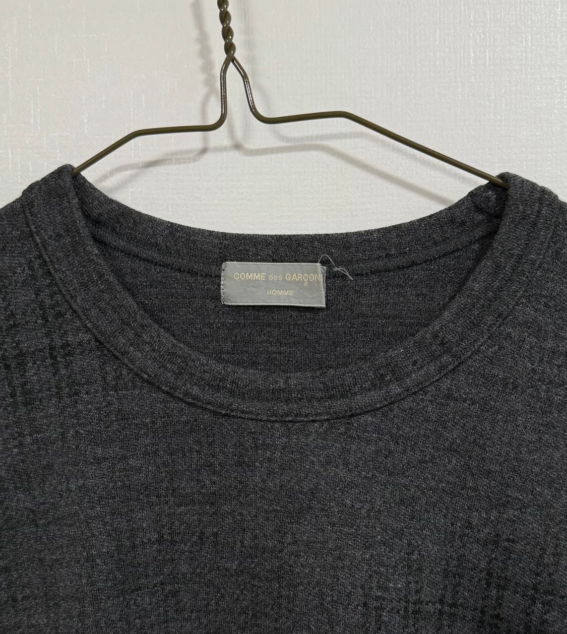 꼼데가르송 옴므 비대칭 체크 프린팅 니트 상품이미지4