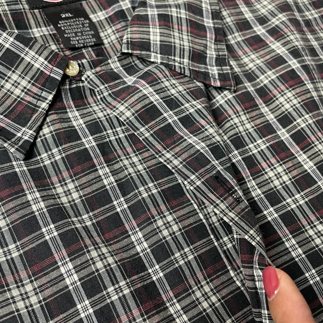 DICKIES 디키즈 빈티지 체크 반팔 워크 셔츠 A01000 상품이미지3