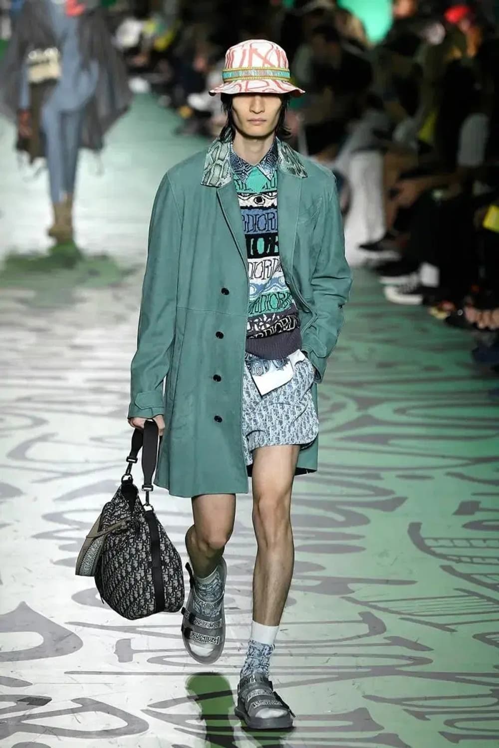 디올X숀 스투시 콜라보 멀티컬러 스웨트 니트 상품이미지1