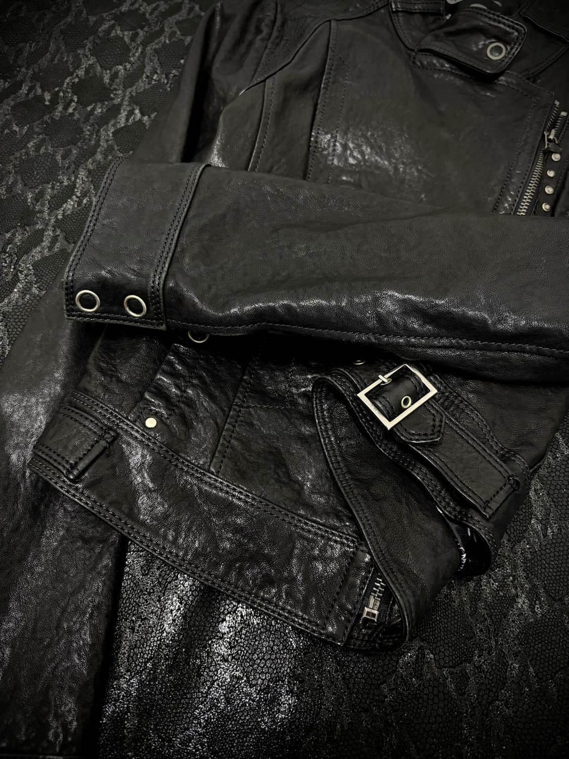 “Vintage” Chic Mood Side Zipper Leather  상품이미지9