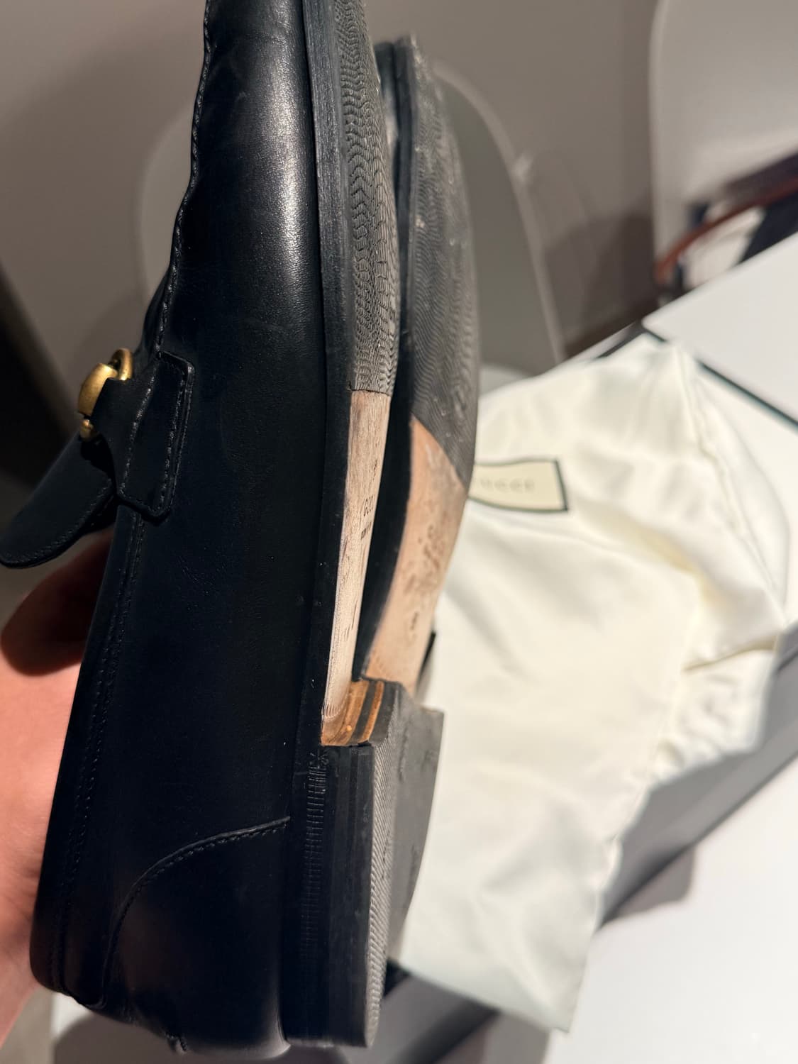 구찌 홀스빗 조던 레더 로퍼 사이즈 8 (270) 상품이미지3