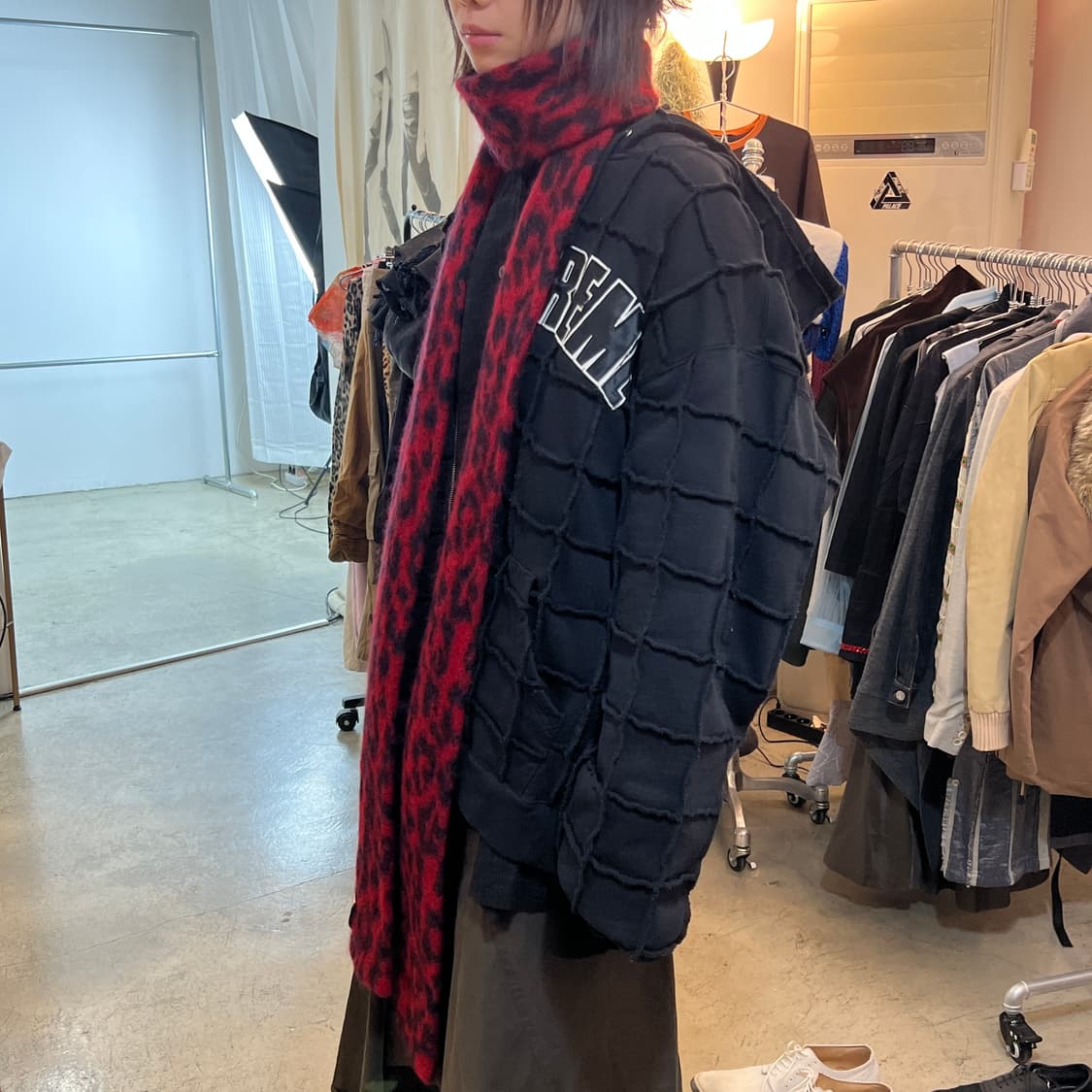 *레어* Supreme (슈프림) 아플리케 리버스 패치워크 후드 집업 상품이미지1