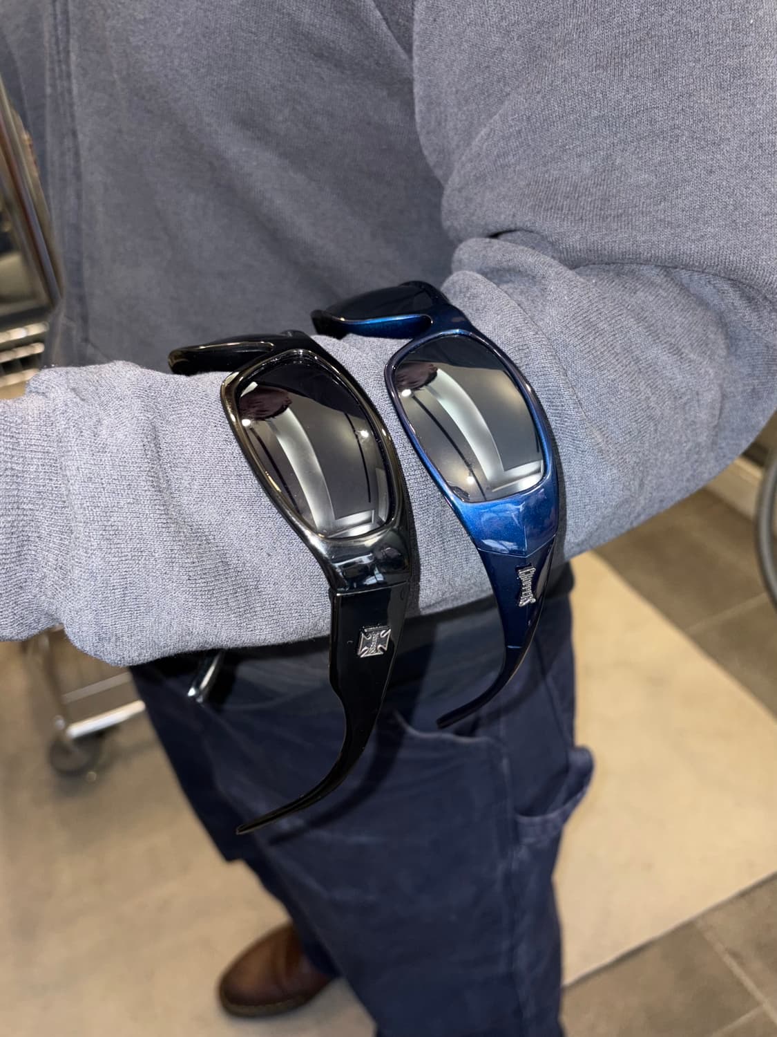 Choppers Motorcycle Rider blue sunglasse 상품이미지5