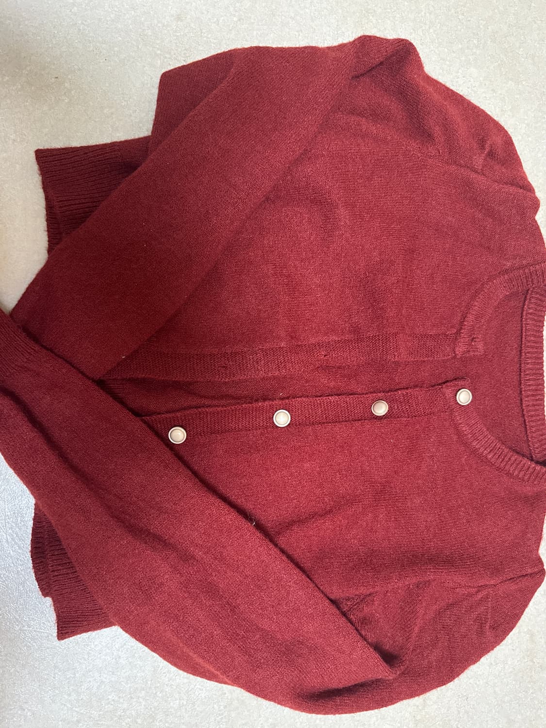 빨간 가디건 판매합니다 상품이미지1