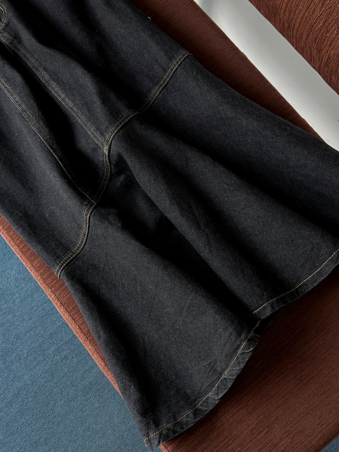 One washed panel denim skirt 상품이미지10