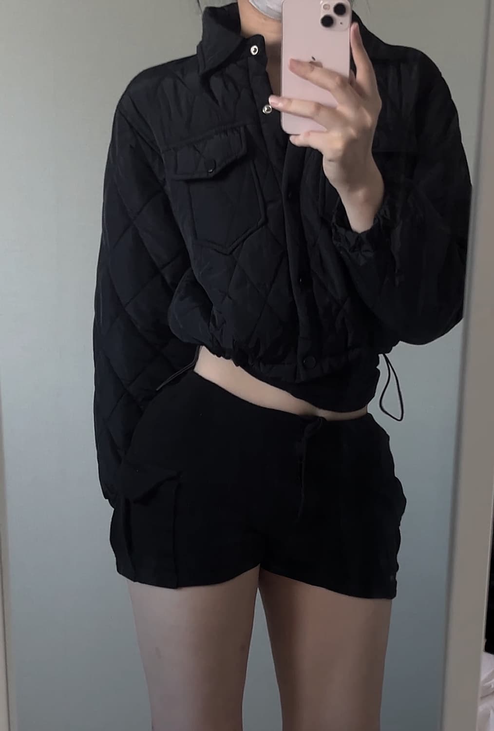 블랙 숏패딩 상품이미지3