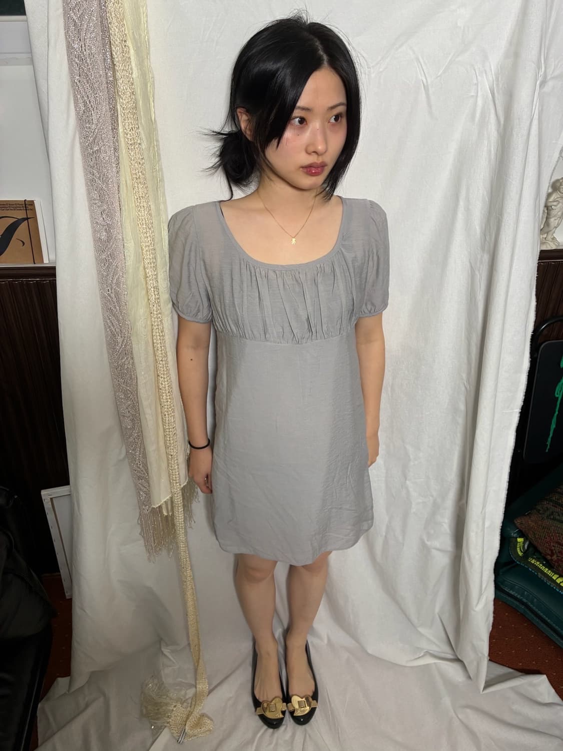 Soft Shirring Dress 상품이미지1