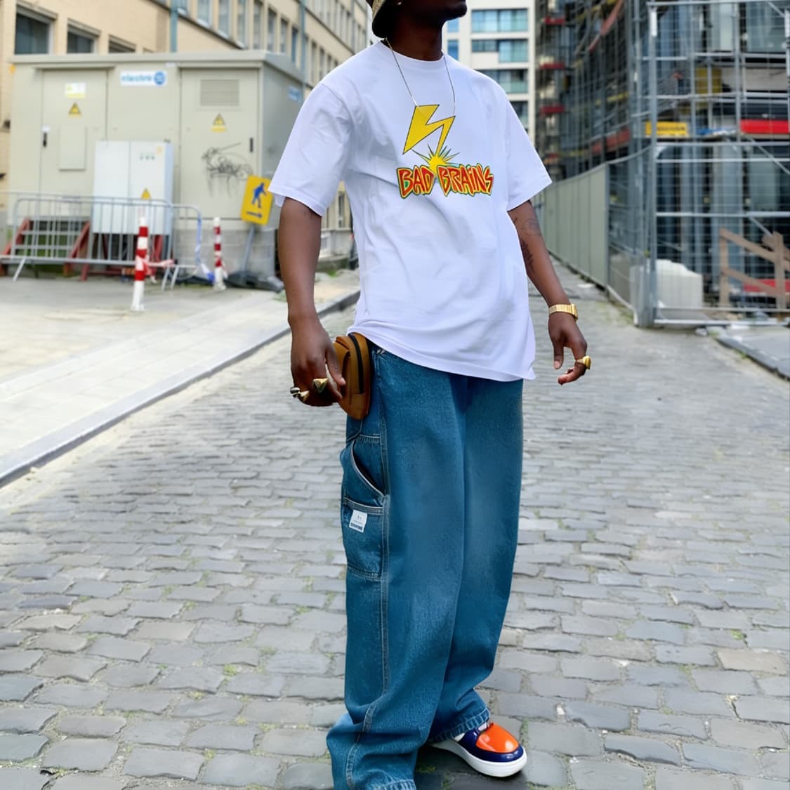 Bad Brains 커스텀 프린트 오버사이즈 반팔티 상품이미지1