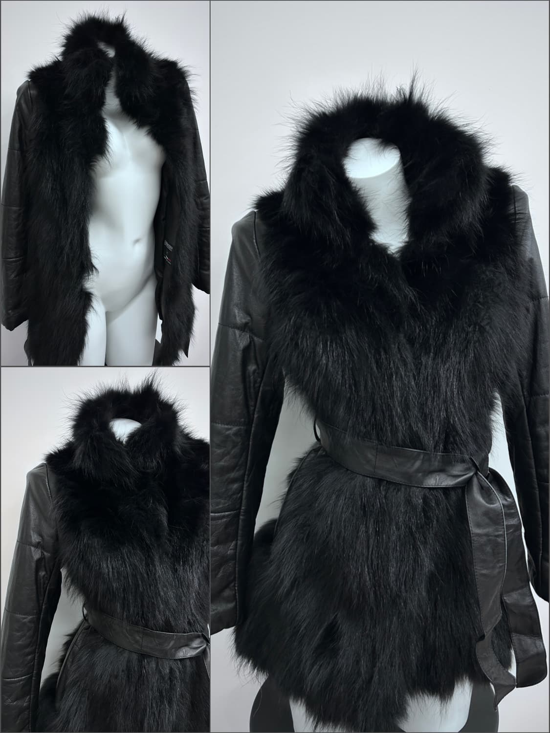 고딕 퍼 레더 자켓 상품이미지1