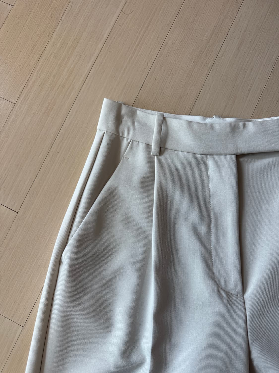 자라 ZARA 베이지 와이드 슬랙스 팬츠 XS사이즈 상품이미지2