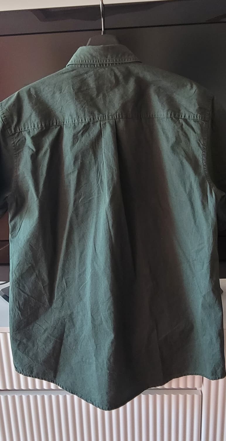 90s 빈티지 엘엘빈(L.L.Bean) 코튼 버튼다운 셔츠 딥그린 상품이미지2