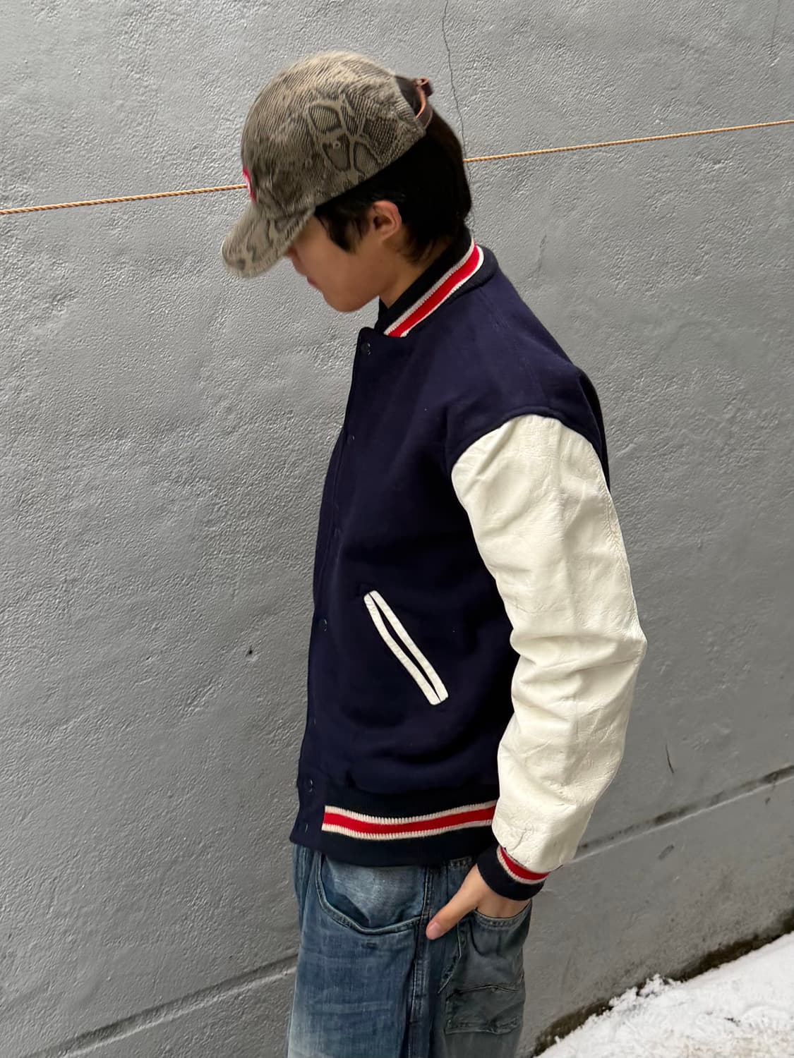 빈티지 바시티 자켓 상품이미지2