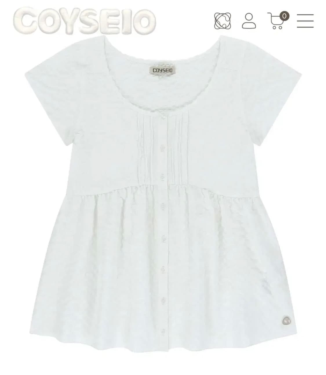 코이세이오 핀턱 블라우스 상품이미지1