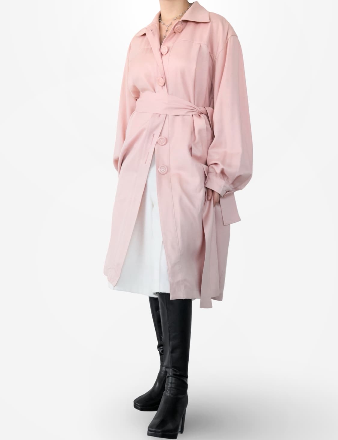 Christian Dior Pink Long Trench Coat 상품이미지1