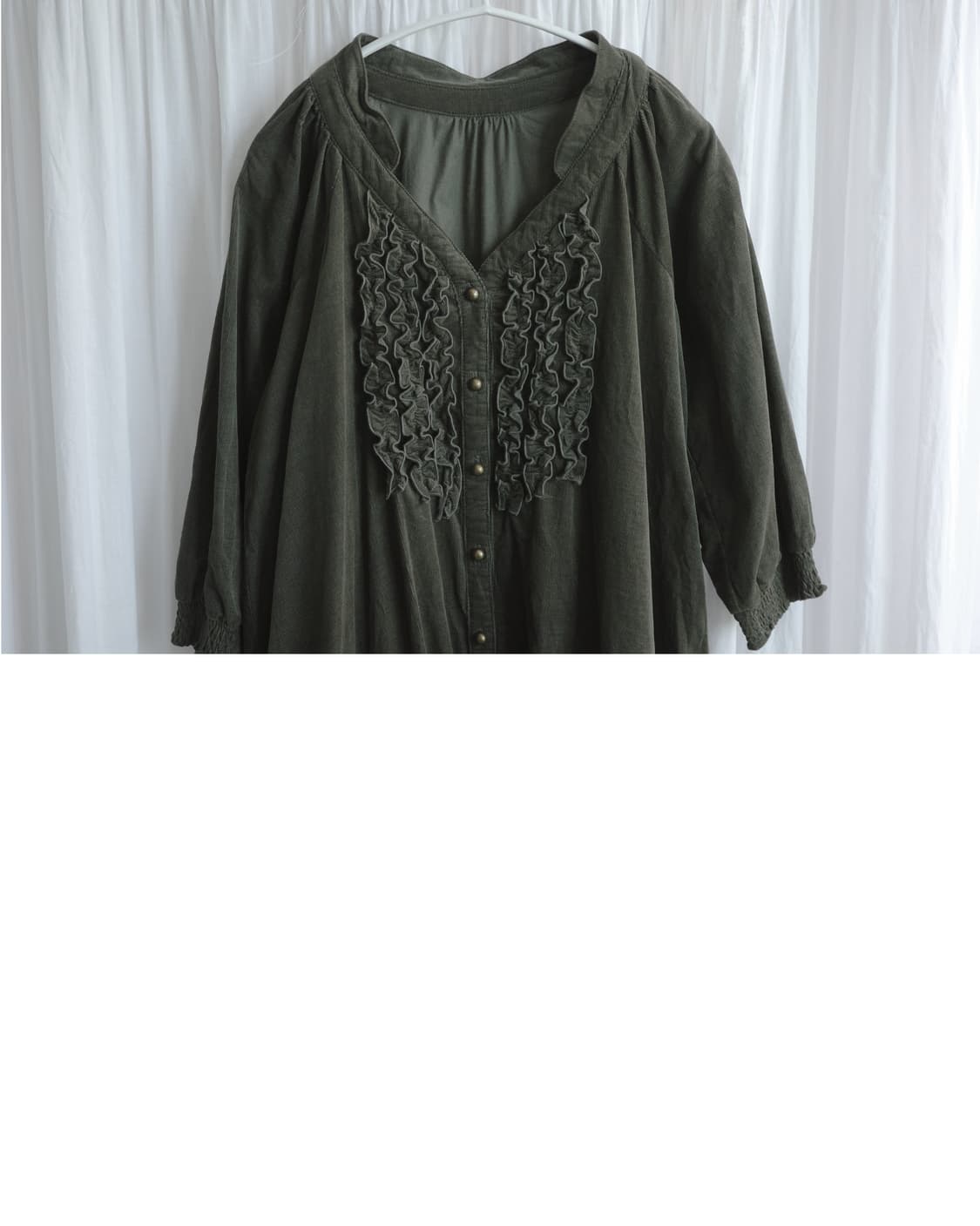 Khaki vintage dress 상품이미지3