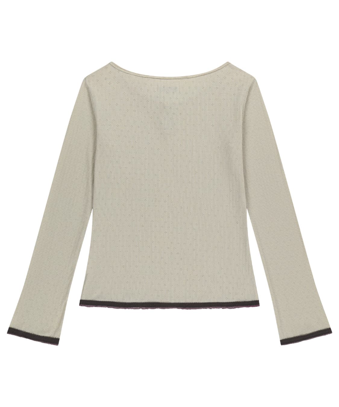 코이세이오 아일렛 레이스 롱슬리브 아이보리 (OS) 상품이미지2