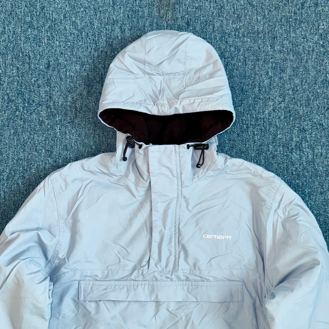 칼하트 스카이블루 반집업 아노락 상품이미지1