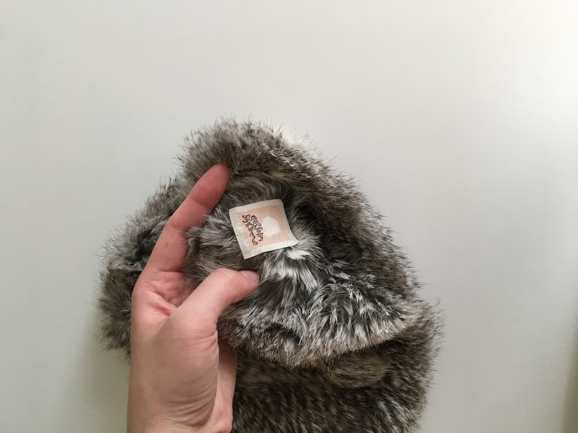 Vintage rabbit fur beanie 상품이미지2