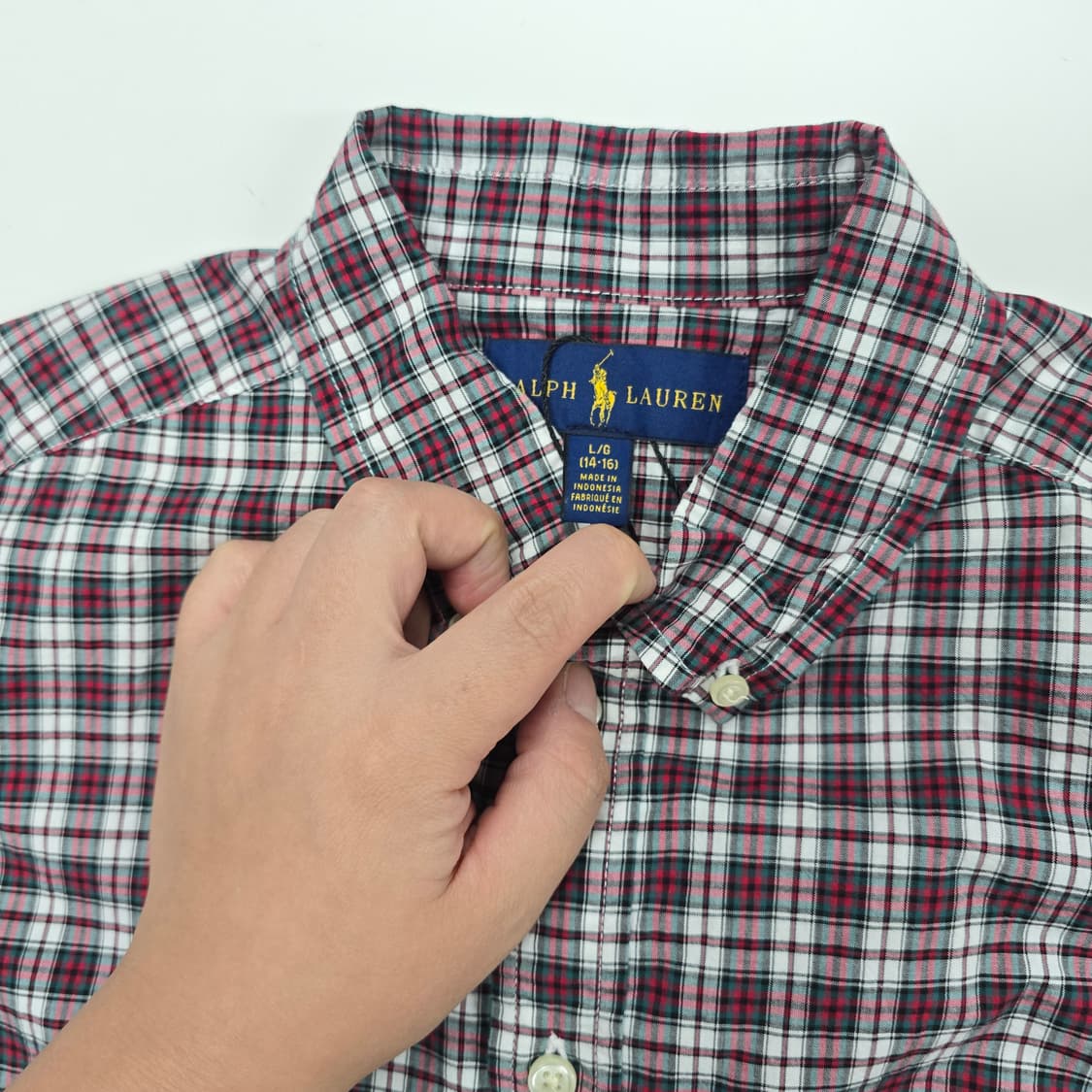 14-16t 랄프로렌 체크 셔츠 상품이미지5