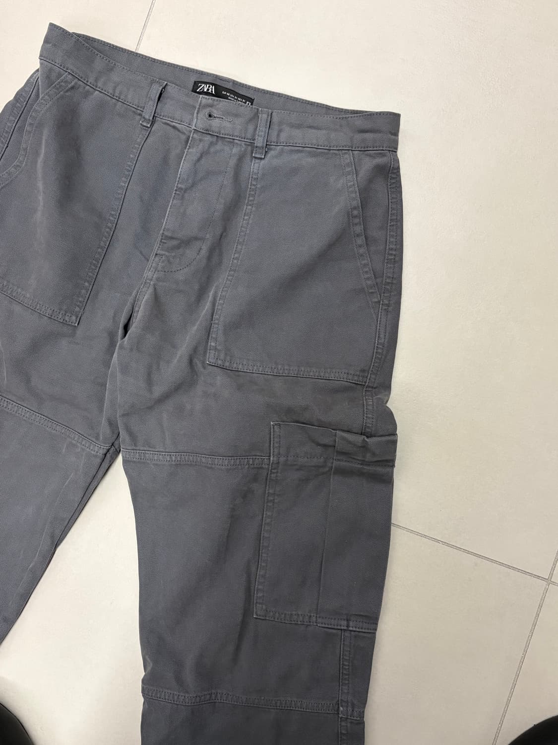 자라 그레이 카고 팬츠 상품이미지2