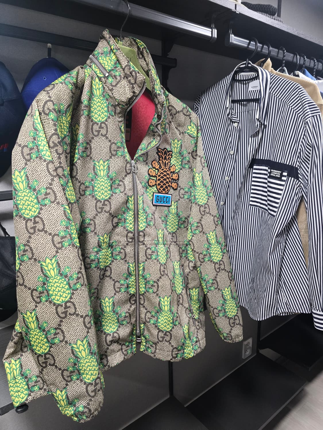 구찌 파인애플 GG 프린트 재킷 그린EU 48 상품이미지2