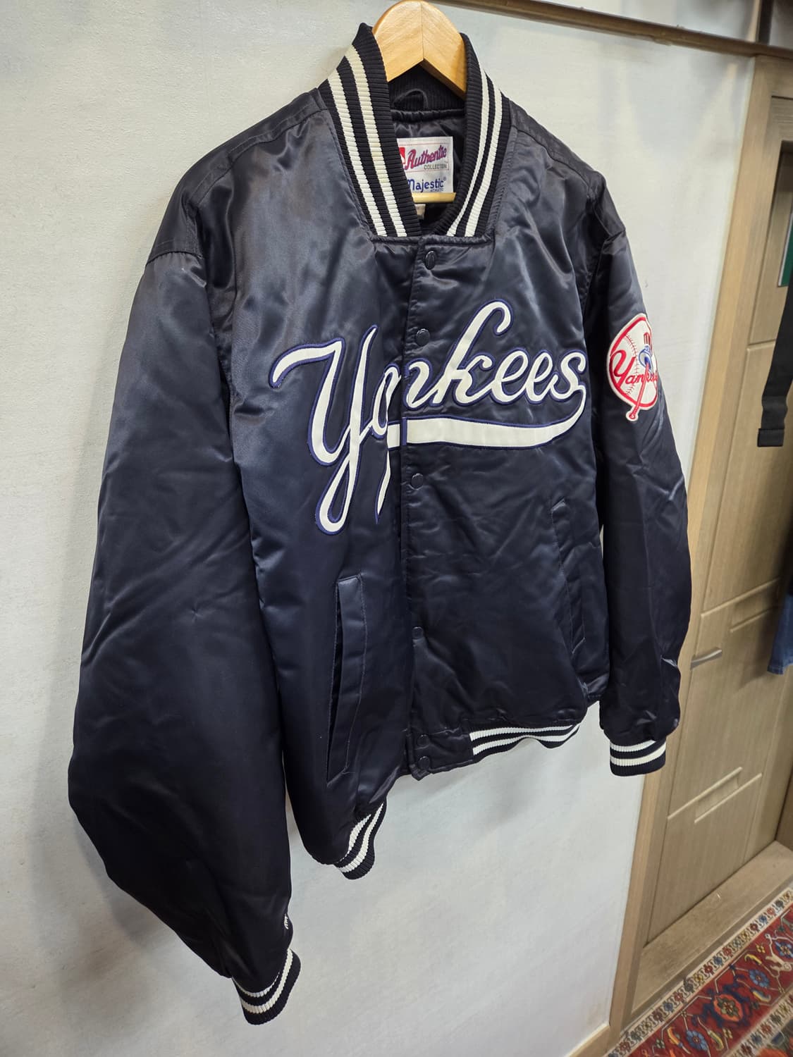 마제스틱 뉴욕양키즈 누빔 바시티자켓 m 상품이미지8